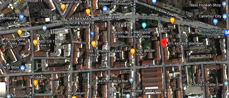 Devis plombier à Villeurbanne