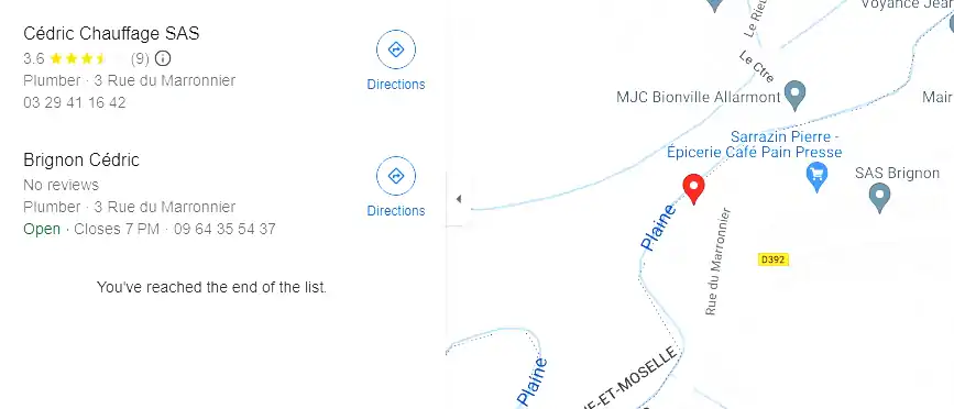 Devis plombier à Allarmont