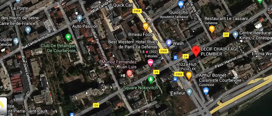 Devis plombier à Courbevoie