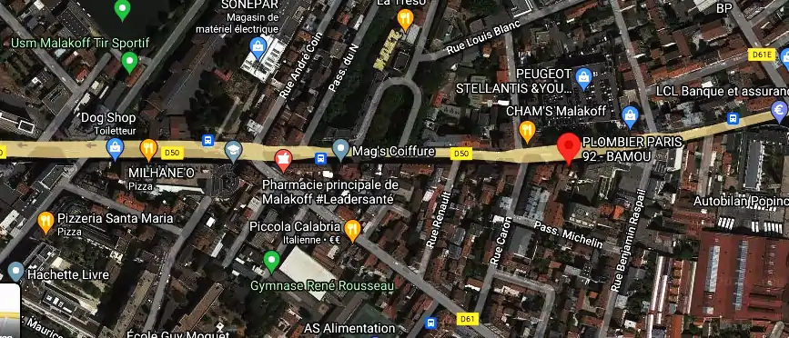 Devis plombier à Malakoff